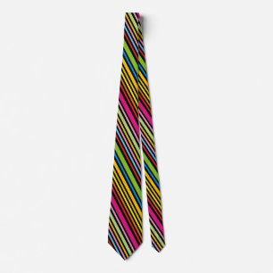Coole funky Retro farbenfrohe gestreifte Krawatte