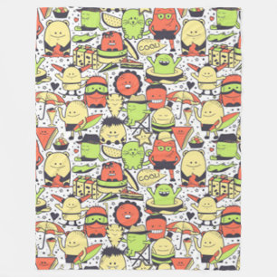 Coole Funny Monsters Fleecedecke