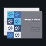 COOLE FUSSBALL Bar-Schläger Mitzvah Antwort-Karte RSVP Karte<br><div class="desc">WILLKOMMEN!!! Ich kann Ihnen mit Ihrem Auftrag persönlich helfen! Fragen Sie mich allen! ALLES ist kundengerecht! Alle meine Entwürfe sind die EINZIGARTIGEN ursprünglichen Stücke Grafik entworfen von mir! Sie können sie nur hier finden! Wussten Sie, dass Sie den Hintergrund von diesem JEDE MÖGLICHE Farbe einladen lassen können, die Sie wollen,...</div>