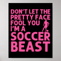 Coole Fußball-Kunst für Frauen, jugendliche Mädche