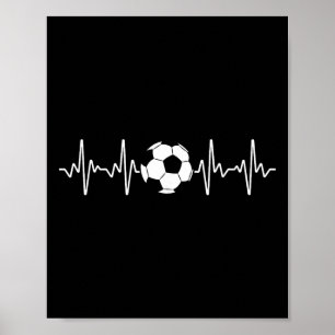 Coole Fußball-Kunst für Männer Frauen Fußball-Fan  Poster