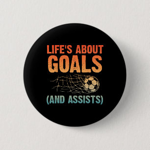 Coole Fußball-Kunst für Männer Frauen Fußball-Fans Button