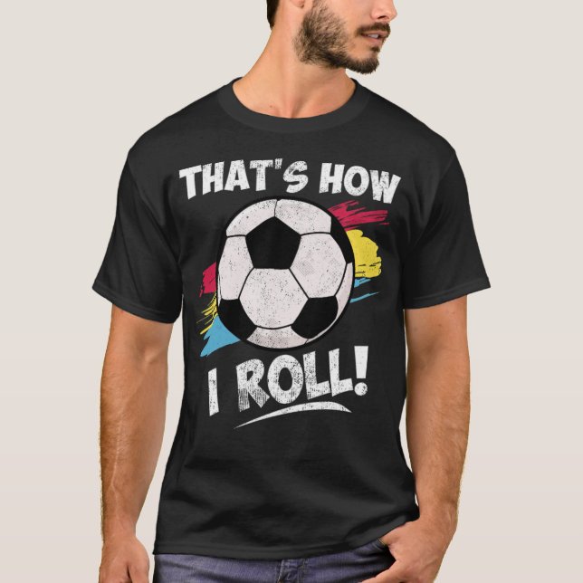 Coole Fußball-Zitate Lustige Sprüche Statement-Fuß T-Shirt (Vorderseite)