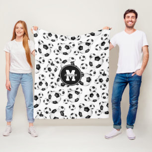 coole Fußbälle Muster Jungen Mädchen Sportdekorati Fleecedecke
