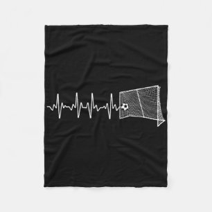 Coole Fußballkunst für Männer Frauen Fußballfans F Fleecedecke