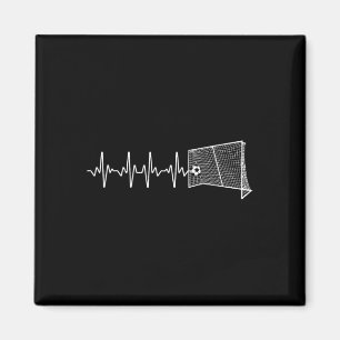 Coole Fußballkunst für Männer Frauen Fußballfans F Magnet