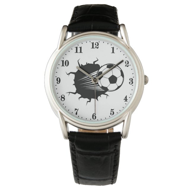 Coole Fußballsportler Armbanduhr (Vorderseite)