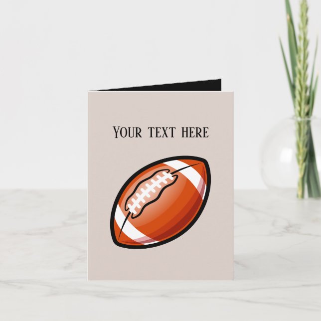 Coole Fußballsportler geben Nachricht Karte (Vorderseite)