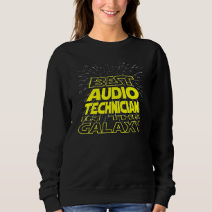 Coole Galaxy Job für Tontechniker Sweatshirt