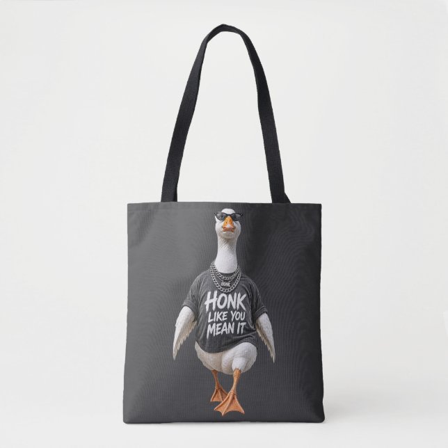 Coole Gans mit Sonnenbrille Tasche (Vorderseite)
