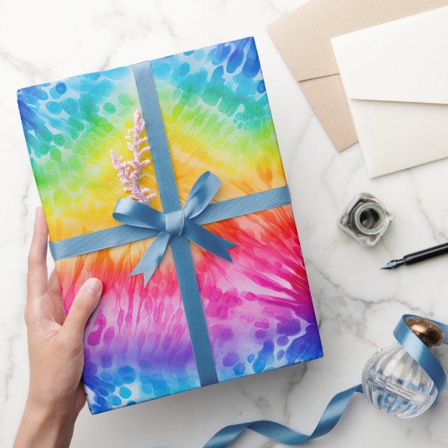 Coole Gefärbte Krawatte Geschenkpapier (Schenken)