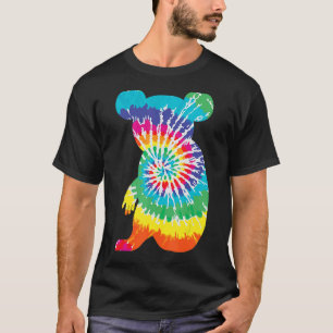 Coole Gefärbte Krawatte Koala Rainbow Print Animal T-Shirt