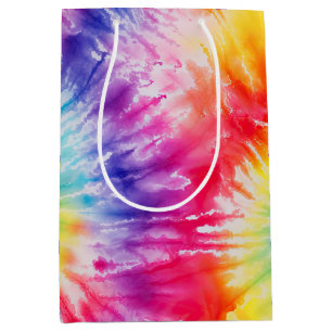 Coole Gefärbte Krawatte Sun Burst Mittlere Geschenktüte