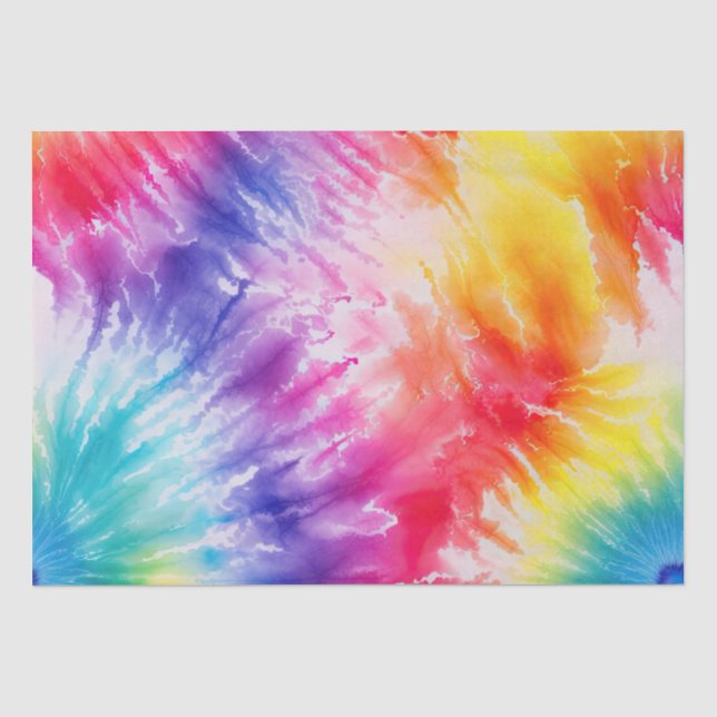 Coole Gefärbte Krawatte Sun Burst Seidenpapier (Vorderseite)
