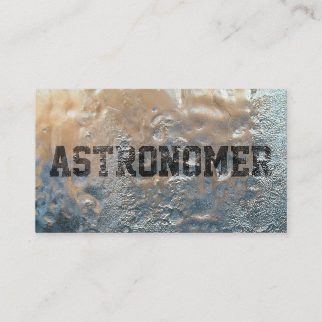 Coole gefrorene Eis-Astronomen-Geschäfts-Karte Visitenkarte (Vorderseite)