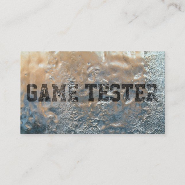 Coole gefrorene Eis-Spiel-Prüfungs-Geschäfts-Karte Visitenkarte (Vorderseite)