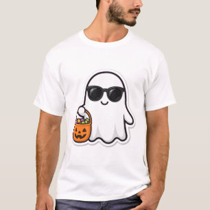 Coole Geist-Sonnenbrille Candy Halloween Kunst T-Shirt