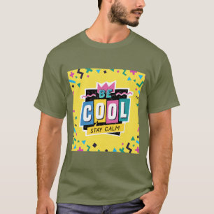 Coole geometrische Formen Bleibe werden T-Shirt