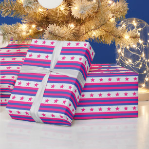 Coole geometrische Schimmerpartie Geschenkpapier
