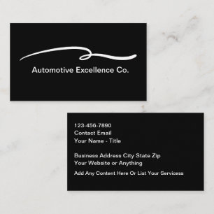 Coole Geschäftskarten für moderne Automobil-Theme Visitenkarte