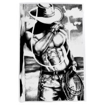 Coole Geschenktasche für seinen Art Cowboy Bodybui
