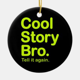 Coole Geschichte Bro. Verzierung Keramik Ornament