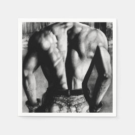 Coole Gewichtszunahme Maskuline Kunst für Männer P Serviette
