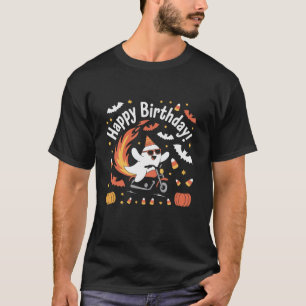 Coole Ghost Riding Motorrad-Spooky Halloween Pump T-Shirt