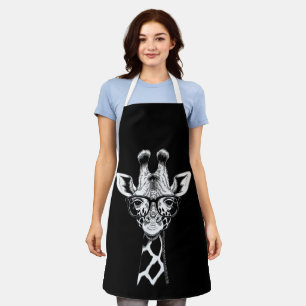 Coole Giraffe Grafik Casual Sommer Lustig Süß Anim Schürze