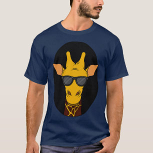 Coole Giraffe mit Sonnenbrille T-Shirt