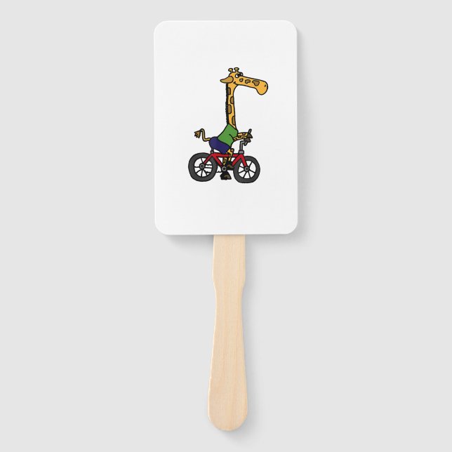 Coole Giraffe Reitrad Fächer (Vorderseite)