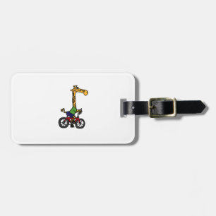 Coole Giraffe Reitrad Gepäckanhänger