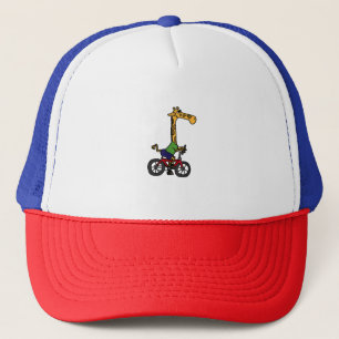 Coole Giraffe Reitrad Truckerkappe