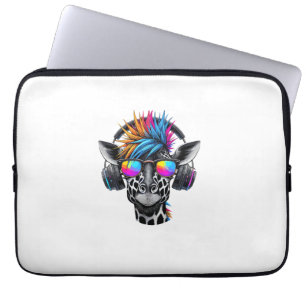 Coole Giraffe-Sonnenbrille Kopfhörer Giraffen Laptopschutzhülle