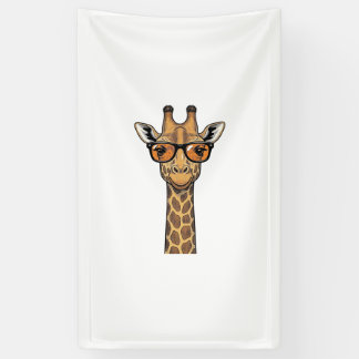 Coole Giraffe Sonnenbrille Vintage Gravur Shirt De Banner