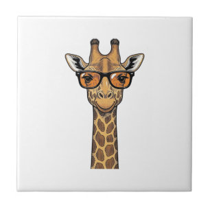 Coole Giraffe Sonnenbrille Vintage Gravur Shirt De Fliese