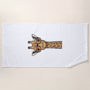 Coole Giraffe-Sonnenbrille Vintage Gravur Shirt De Strandtuch
