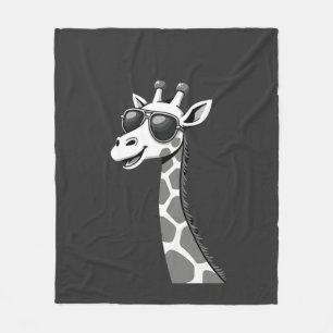 Coole Giraffen-Kunst für Männer Frauen Kinder Tier Fleecedecke