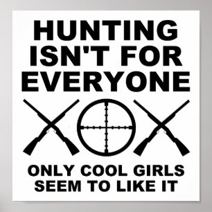 Coole Girls wie Jagdplakat Poster