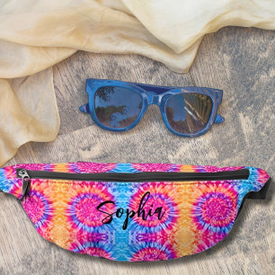 Coole, girly, heiße pink blaue orange Tie Dye für  Bauchtasche