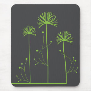 Coole Girly Retro Blumenmode Mousepad