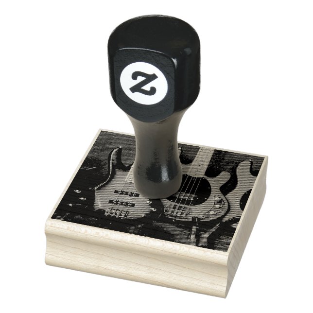 Coole Gitarre Gummistempel (Stempel)