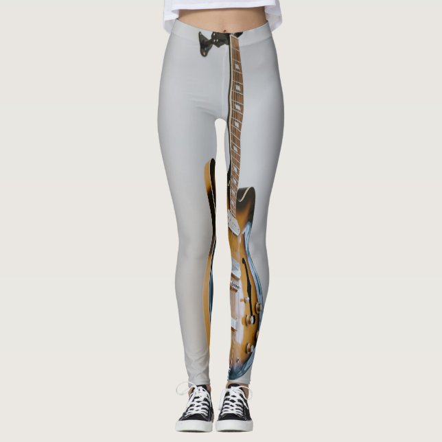 Coole Gitarre Leggings (Vorderseite)
