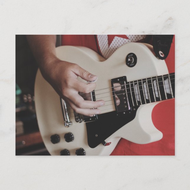Coole Gitarre Postkarte (Vorderseite)