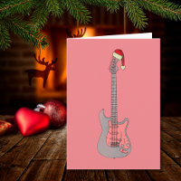 Coole Gitarre Santa Pink