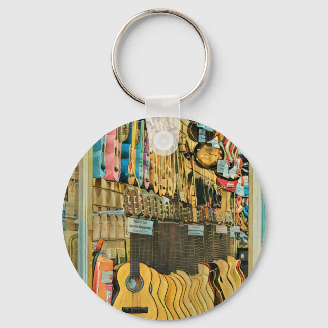 Coole Gitarrengeschenke Schlüsselanhänger (Vorderseite)
