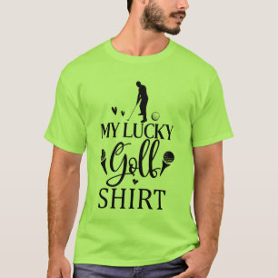Coole Glücks-Golf-Wortkunst  T-Shirt