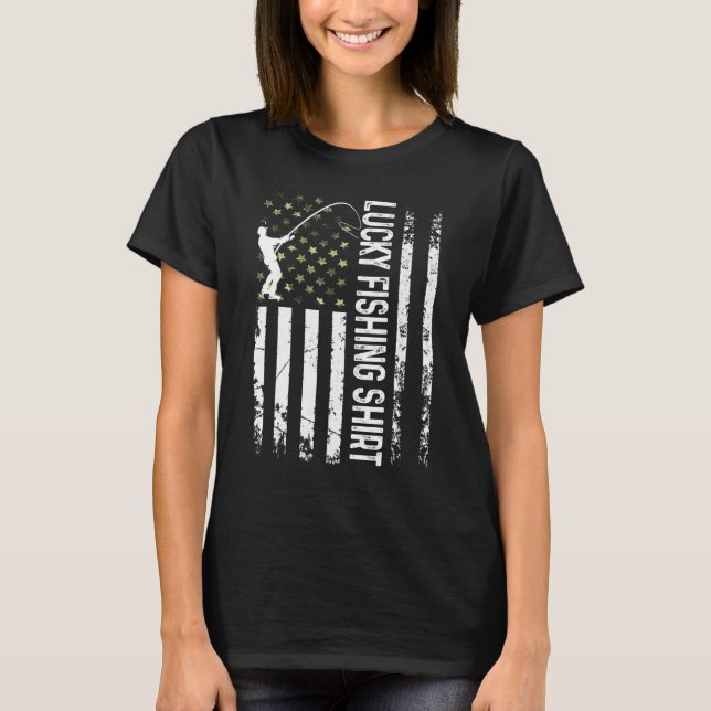 Coole Glücksfischerei auf T-Shirt (Vorderseite)