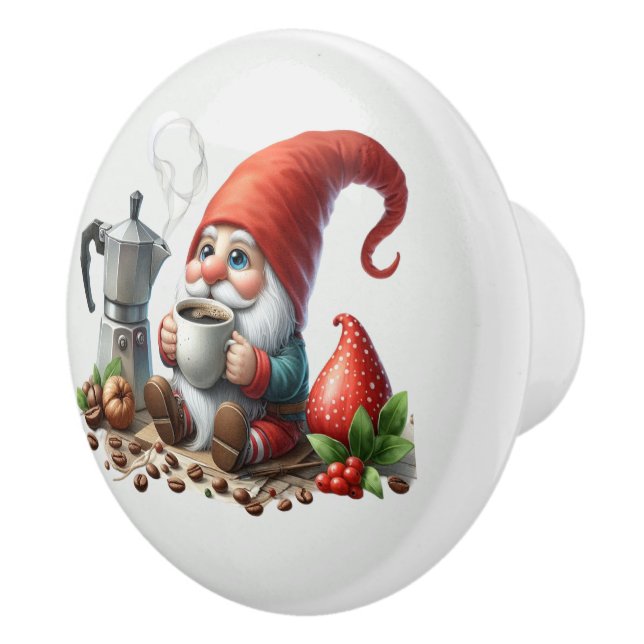 Coole Gnome-Kaffee-Bar Keramikknauf (Rechts)