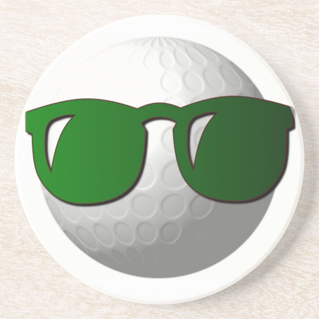 Coole Golf-Ball-Untersetzer Sandstein Untersetzer (Vorne)